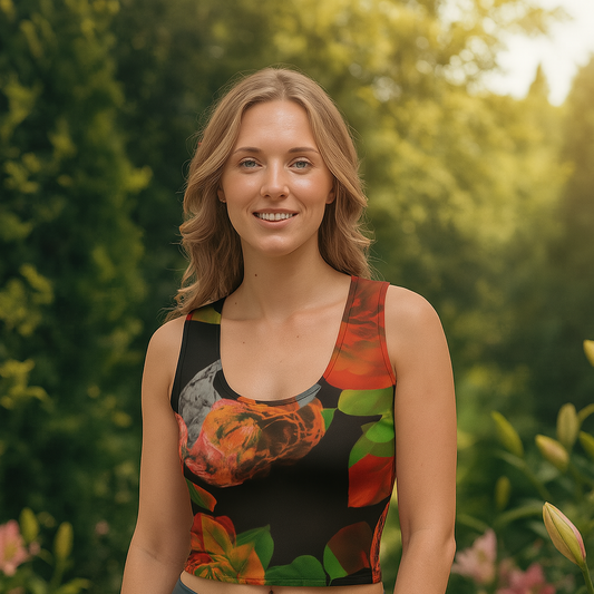 Crop-top Coupé et Cousu par Sublimation LILIOR